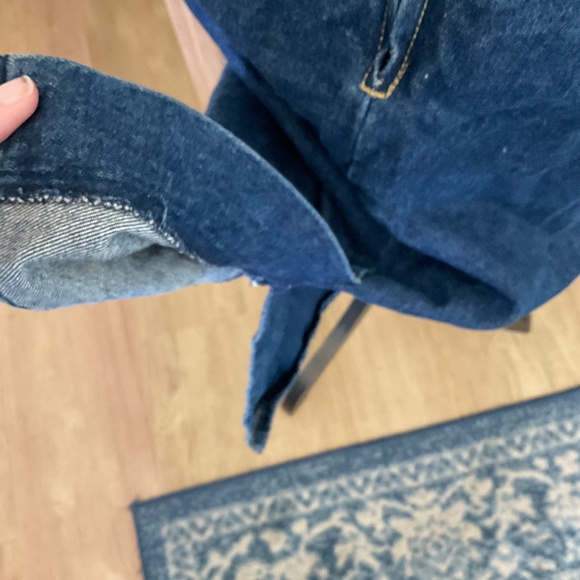 Vintage Denim Midi Skirt pencil straight seamed Y2K 90’s western festival Small - Picture 9 of 15